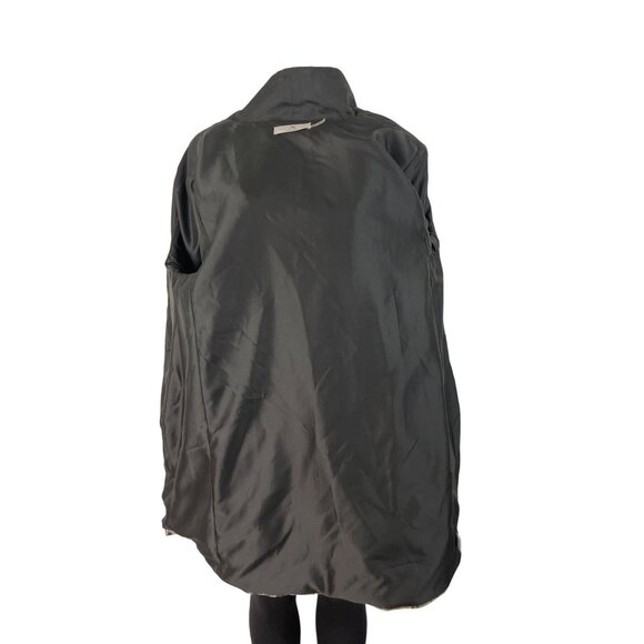 Natori Women's Gold & Black Metallic Brocade Open Front Long Sleeve Coat Sz M - Picture 4 of 8